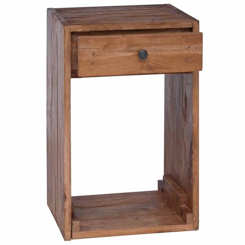 Table de chevet en bois de mahogany compacte pour optimiser le rangement des petits espaces