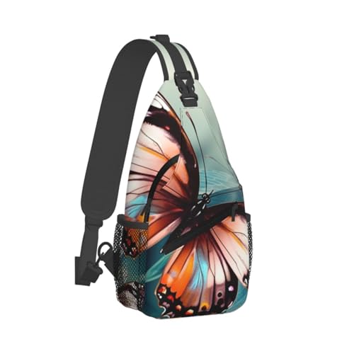 Bolso cruzado para pecho estilo sling deportivo negro miniatura 2