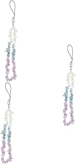 UKCOCO 3 Peças Cordão De Telefone De Cristal Para Celular Cordão Anti-Perda Para Telefone Pendurado Corda Corrente De Telefone Alça De Telefone Móvel Decoração De Telefone Corrente De