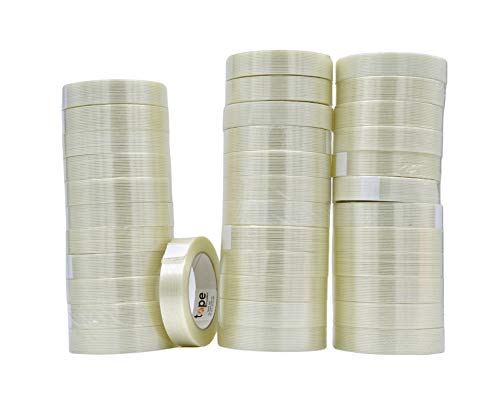 MAT Commodity Grade Fiberglass Reinforced Filament Strapping Tape - 1 in. Wide x 60 yds. (Pack of 36) Filaments Run Lengthwise