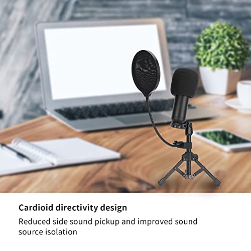 Bekabelde microfoon, aluminiumlegering 6,1 x 1,8 inch microfoon Cardioïde gerichtheidsontwerp voor studio-opname voor… - Image 7