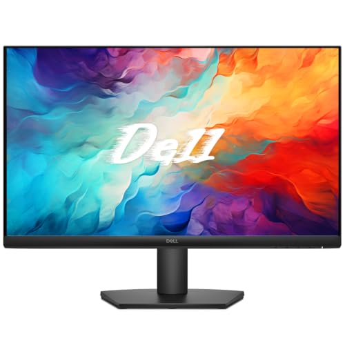 Dell Newest SE27 Series Monitor – 27 inch IPS LED FHD (1920 x 1080)- AMD FreeSync – VESA, 16:9-75Hz Monitor, 4ms Grey-to-Grey Response Time, Low Blue Light, Anti-Glare, HDMI & VGA Ports, Black
