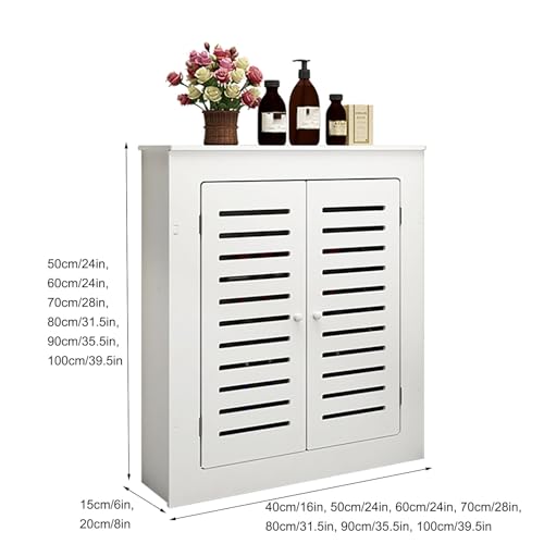 Cubierta de radiador con mesa y puertas mueble protector blanco de madera para salon 3