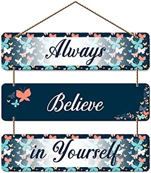 Artvibes Always Believe in Yourself Decorative Wall Art | Quotes Decor Item | Motivational Wall Decor | Wall Accent | Graphic Art | Gift Items | Office Wall Decoration Items (WH_5311N)