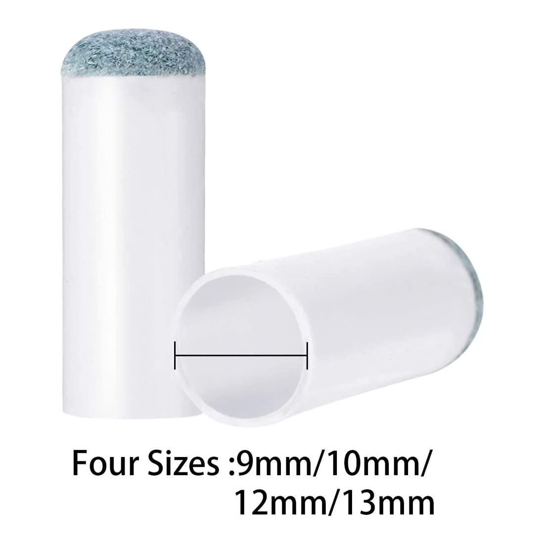 Punte Per Stecca Da Biliardo, Confezione Da 10 Punte Per Stecca Da Biliardo, Punte Di Ricambio Per Tacchetta Da Biliardo, Nessuna Colla Richiesta, Sostituzione Per Stecca Da Biliardo Da 13 Mm