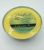 【DECORACIÓN DEL HOGAR Y REGALO PARA EL VERANO】Presentada en un recipiente de aluminio.vela perfumada con 3 mechas .
