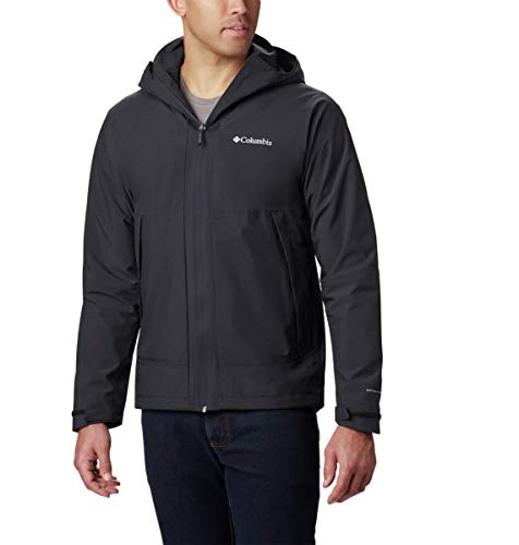 Columbia Men's Evolution Valley Rain Jacket, Black, Medium