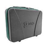 Maleta Médica, Veterinária e Enfermagem Clinicase PRO Turquesa com Bolsos Internos e Zíper - MD