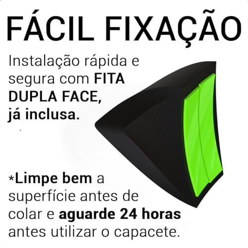 Orelha De Gato Acessório Moto Bike Fixar Capacete Dupla Face