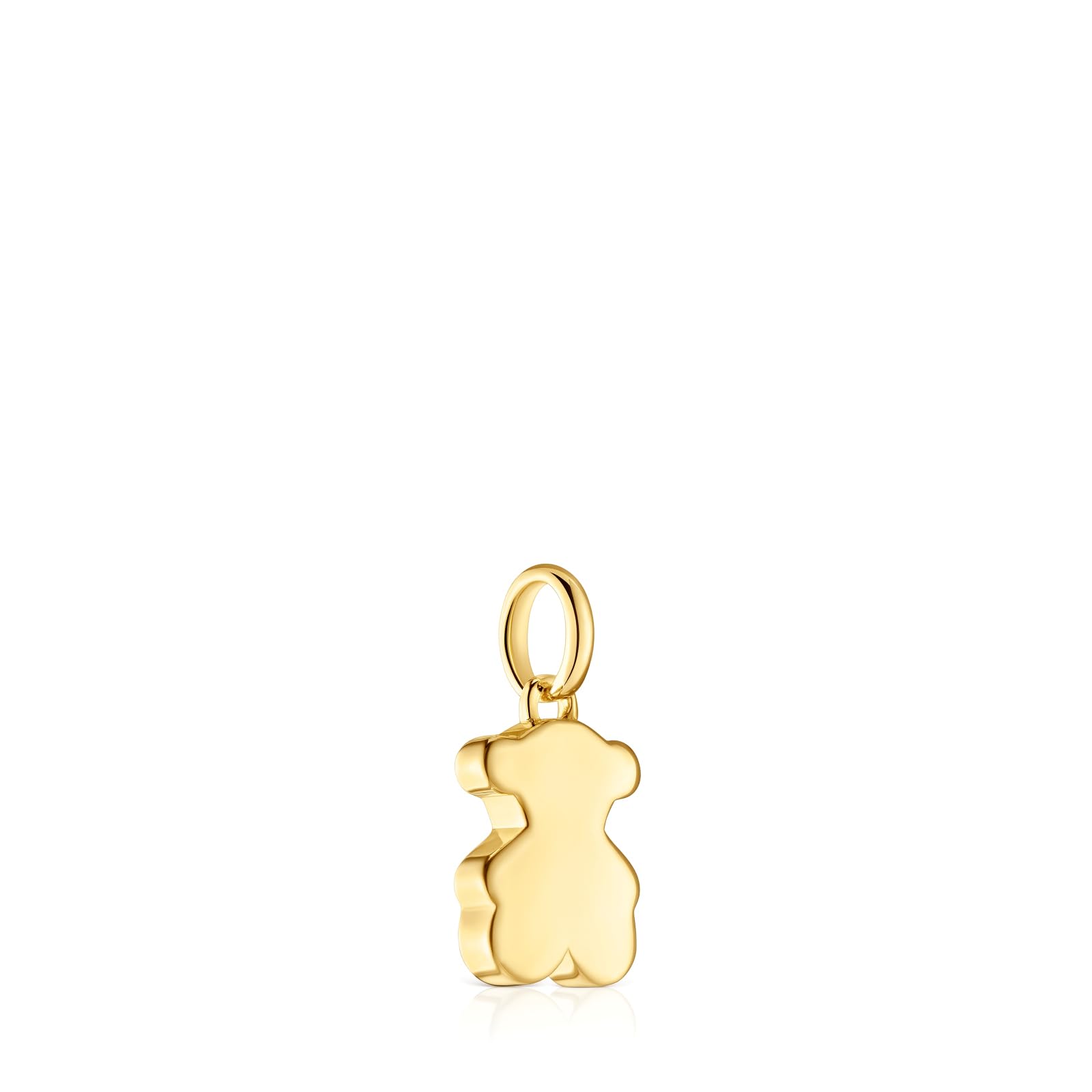 TOUS Colgante Pequeño para Mujer con Motivo de Oso con Baño de Oro 18 Kt sobre Plata de Primera Ley, 12 mm, Colección Sweet Dolls