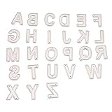 1 Pack 26 Alphabet Letters Metal Cutting Dies Kscraft Letter Dies for Card Making and Scrapbooking Christmas Die Cuts (04)