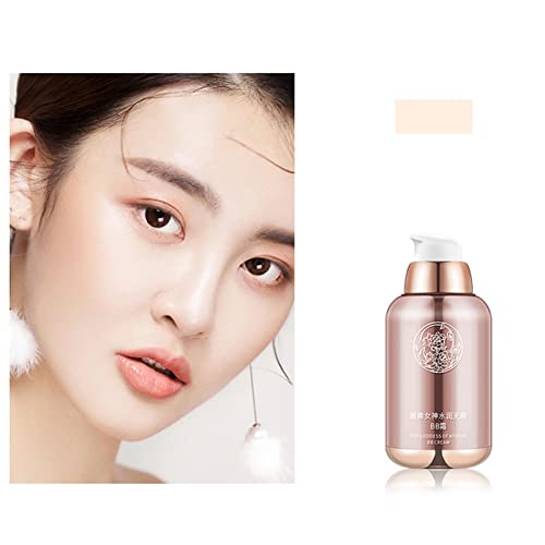 Naroote BB Cream, capa hidratante impermeável BB Cream para maquiagem (01 branco)