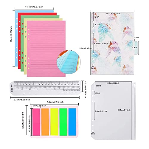 Recharge de papier A6 pour carnet de notes à 6 trous idéal au bureau