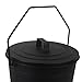 JVL Charnwood Coal Bucket Fire Fireside Log Holder 28 x 32cm with Handle & Lid