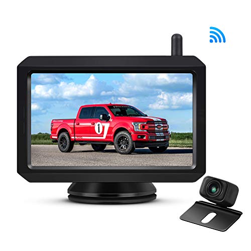 AUTO-VOX W7 Wireless Backup Camera Kit, 5 Inch Monitor with Stable Digital Signal
