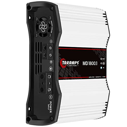 Taramp's Md 1800.1 1 Ohm 1800 Watts Class D Full Range Mono Amplifier & Pac Lc-1 Remote Amplifier Level Controller,Black,Small #TOP2