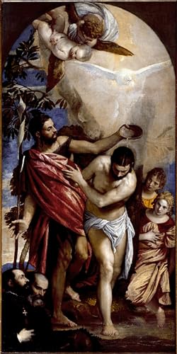 Affiche Graffiti Le Baptême du Christ de Véronèse 60x90cm