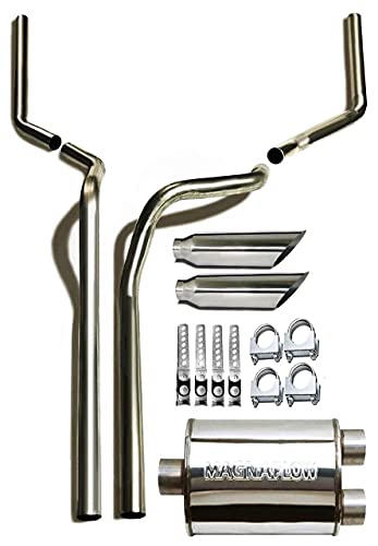 Dual 2.5" Dual Exhaust Kit Fits 99-08 Sierra/Silverado 1500 2500