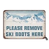 Snow Mountain Ski Metal Sign Vintage Resort Decor...
