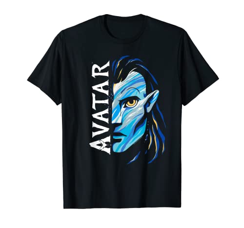 Avatar: The Way of Water Jake Sully Split Avatar Face Camiseta