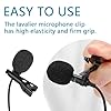 HYMAIPROSPERITY 12pcs Good Elasticity Microphone Tie Clips Sturdy and Portable Lapel Mic Clips with Foam Mic Cover Protector for Lavalier Microphones #2