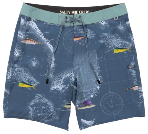 Salty Crew Men's Crew Boardshorts Quick-Dry, Stretch Fabric, Surf Swim Trunks