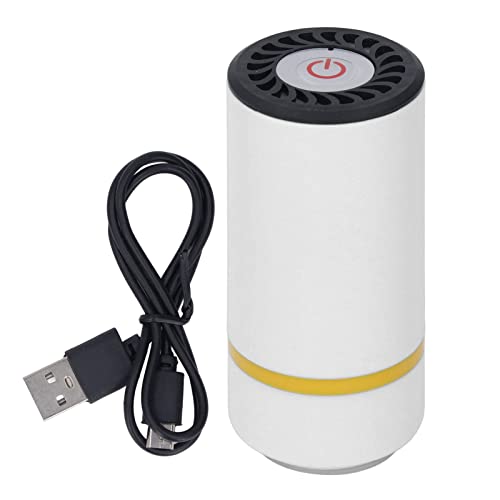 Electric Vacuum Sealer with Battery, Handheld Vacuum Sealer Vacuum Sealer Machine Handheld Automatic Sealing Machine Electric Food Vacuum Sealer For Clothing Food Packaging (White)