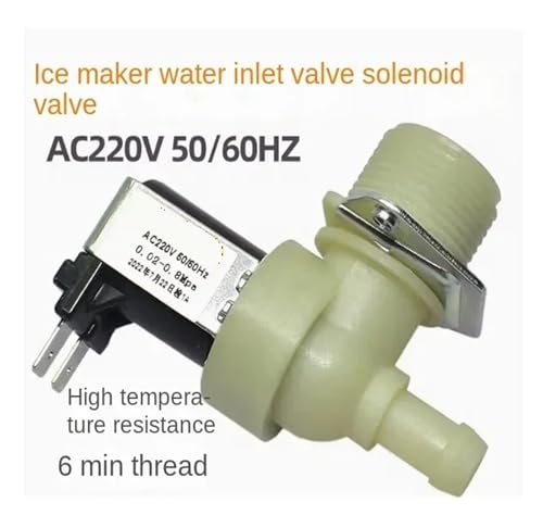 Válvula de entrada de agua universal y solenoide de flujo para hielo 3