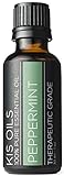 Kis Oils 100% Pure Undiluted Peppermint Essential Oil Therapeutic Grade- 30ml (Peppermint, 30ml)