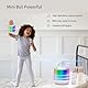 Karaoke Maschine Kinder, Mini Karaoke Maschine mit Mikrofon Kinder, Karaoke Anlage mit 2 Mikrofonen für MäDchen Jungen, Tragbares Bluetooth Lautsprecher mit Licht & Karaoke Mikrofon (Weiß)