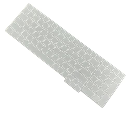 Image of iFyx Silicone Keyboard Skin Cover for Lenovo ThinkPad E16 E15 P16 P16s P16v P15V L15 T16 15.6 inch Laptop Keyboard Cover (Transparent)