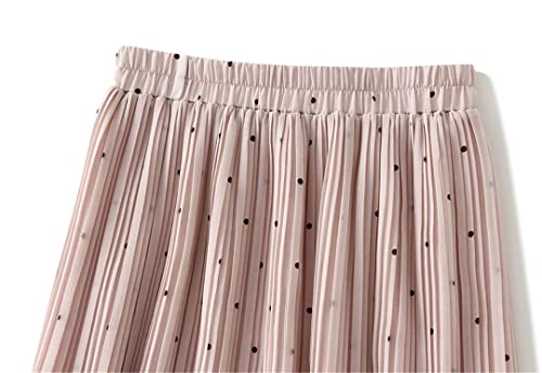 Jupe plissée taille unique élastique pour effacer les complexes