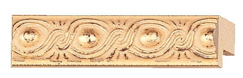 Picture Frame Moulding (Wood) 100ft Bundle - Ornate Gold Finish - 0.5