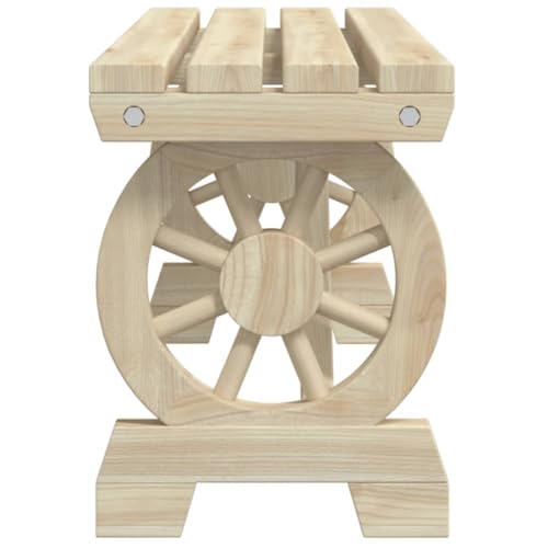 Banc de jardin en bois massif de sapin stable et résistant aux intempéries