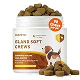 QUEPEYKI Anal Gland Support Soft Chews for Dogs, 90 Count – Pumpkin Seed Fiber, Psyllium & Dandelion Root with Probiotics (800M CFU) – Supports Firm Stools & Digestive Balance – Chicken & Liver
