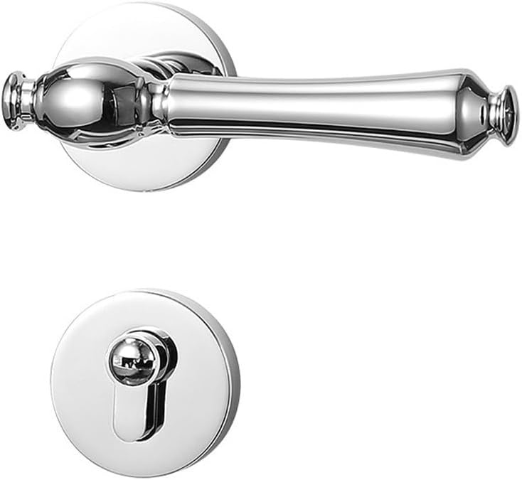 Zinc Alloy Door Locks Bedroom Interior Handle Lock Cylinder Security Mute