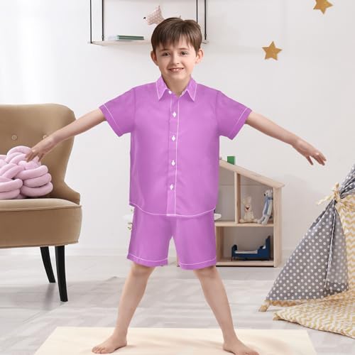 Image of 3T Toddler Boy Shorts Set Teal Hawaiian Button Down Shirts Summer Outfits for Little Boy