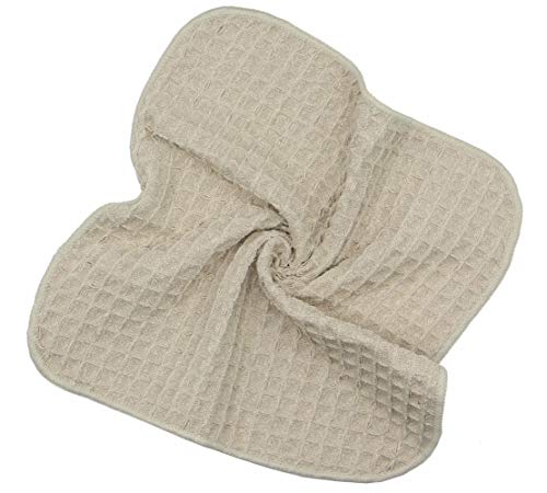 Verasong Microfiber Kitchen Cleaning Cloth Thick Dish Rags Waffle Weave Washcloths Dish Cloths Ultra Absorbent Odor Free 12Inch X 12Inch 6 Pack Khaki #TOP4
