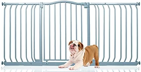 Bettacare Matt Finish Curved Top Dog Gate (171cm - 180cm, Black)