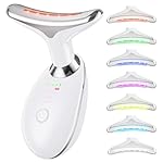 Neck and Face Massager, 7- IN -1 Face Sculpting Tool for Skin Care and with Vibration, Thermal(White)