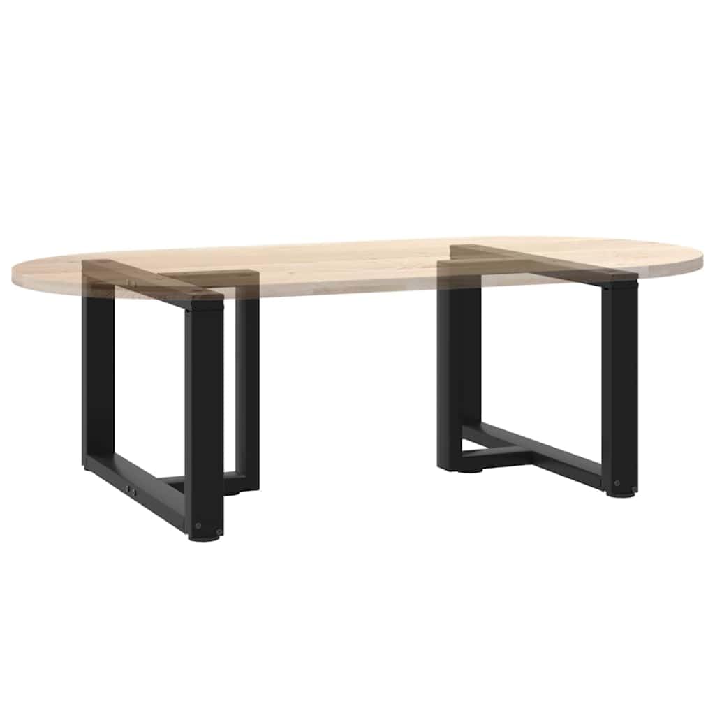 Patas de mesa modernas para mesas individuales: 2 patas estables de acero con recubrimiento en polvo negro con patas de nivelación ajustables