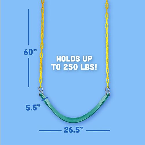 image for Squirrel Products Heavy Duty Strap Swing Seat - Playground Swing Seat 