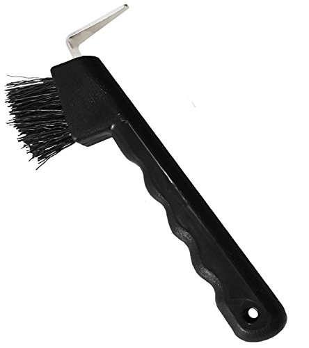 212 Main Hoof Pick with Brush Neon Green
