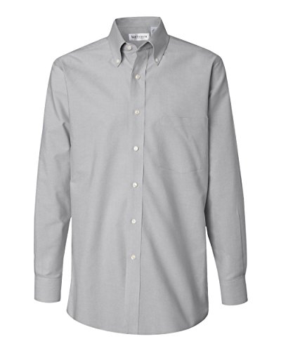 Van Heusen Mens Pinpoint Oxford Shirt, 2XL, Grey