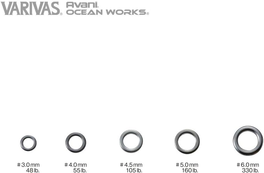 VARIVAS AH19 Abani Ocean Works Solid Ring, 0.2 Inches (5.0 mm), 160LB