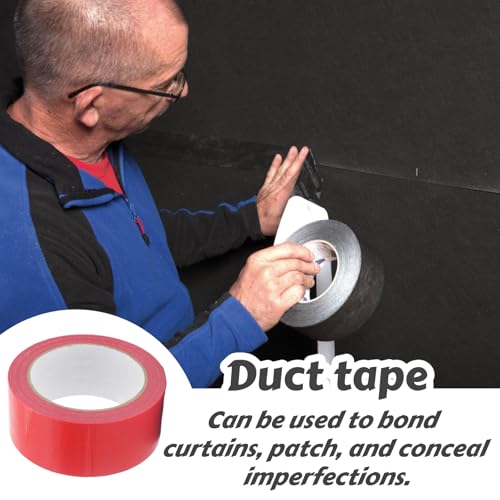 Tokaneit Panzerband Extra Stark Wasserfest, Extra Power Universal Gewebeband, Power Duct Tape, Reparatur Klebeband, zum Befestigen, Bündeln, Verstärken, für Innen Außen Haushalt, Rot