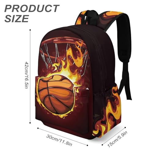 Basketball Backpack 17 Inch Cartoon Basketball Backpack Large Capacity Daily Commuter3