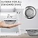 Kitchen Sink Strainer - Food Catcher for Most Sink Drains - Rust Free Stainless Steel - 2 Pack - 4.5 Inch Diameter