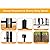 Getlay 36 in(H) Garden Fence, Wide Gate Low Threshold, 10 Panels Total 22.1 Ft(L) Heavy Duty Iron Animal Barrier Fence for Yard,Suitable for Indoor Or Outdoor Dog Fencing,Garden Border Fence