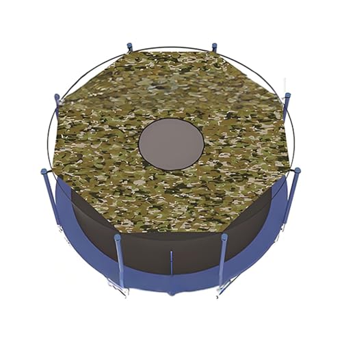 Pare-soleil pour trampoline rond en toile premium haute protection de 2,5 m à 5 m